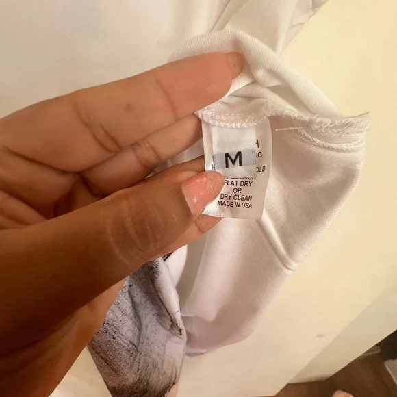 NRK by Anarkh white Tank Blouse 100% Organic Bamboo size Medium - Picture 6 of 7